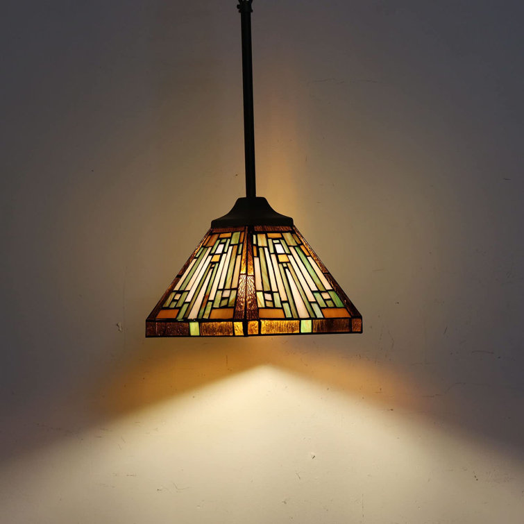 Vinplus Tiffany Pendant Lighting For Kitchen Island Fixture 8" Wide